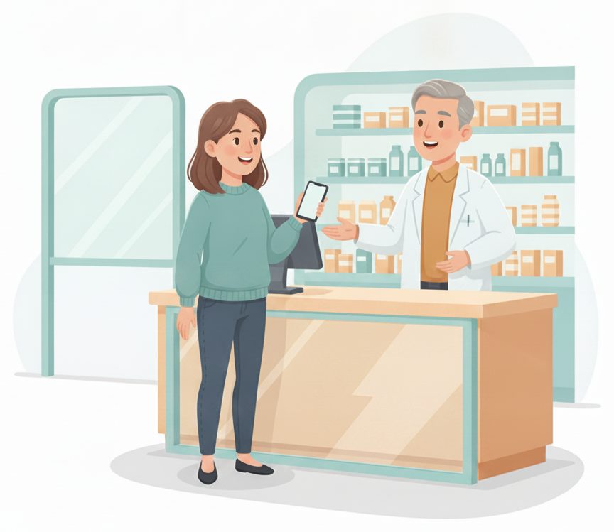 Pharmacies scene: Ask the pharmacist.