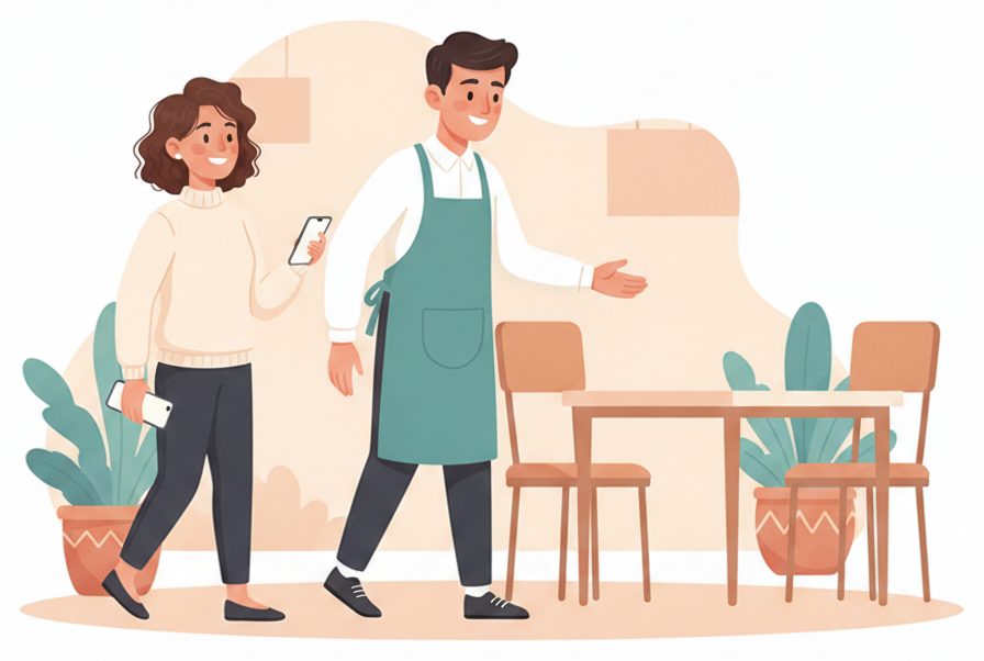 Restaurants & dine-in scene: Wait anywhere you like.