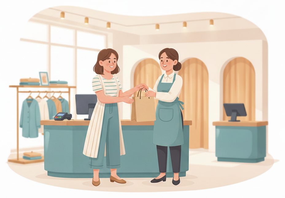 Retail & boutiques scene: Check out & done.